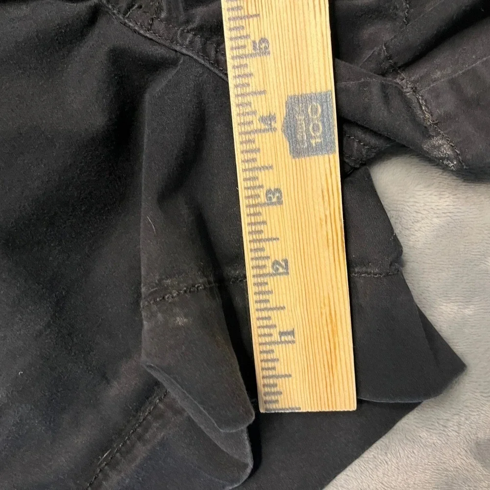 American Eagle‎ Black Shorts Rolled Cuff Casual Sz 6 Festival Stretch Minimalist